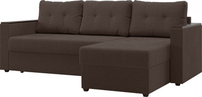 Диван угловой Mio Tesoro Атланта Лайт 111 (Savana Chocolate)