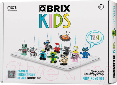 Конструктор QBRIX Kids Мир роботов 30026