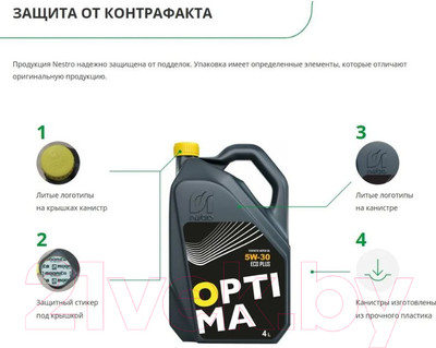 Моторное масло Nestro Optima HC Power 10W40 (4л)