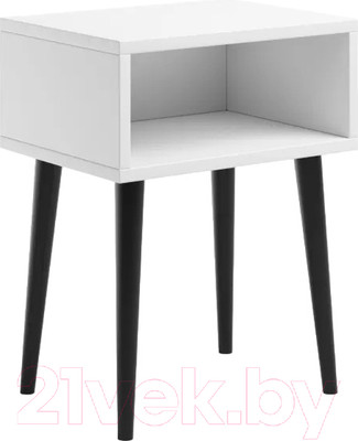 Прикроватная тумба Monofix Одос (белый/черный)