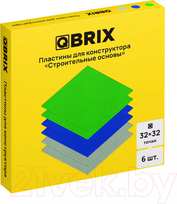 Элемент конструктора QBRIX Пластины / 10007 (6шт)