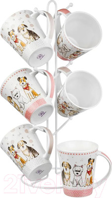 Набор кружек Elan Gallery Кошачья жизнь / 880208