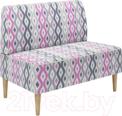 Диван Monofix Одос Принт (абстракция фиолетовый/микровелюр)