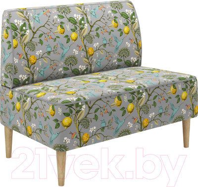 Диван Monofix Одос Принт (лимон светло-серый/микровелюр)