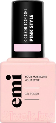 Топ для гель-лака E.Mi E.MiLac Color Top Pink Style (9мл)