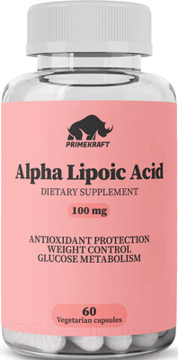 Жирные кислоты Prime Kraft Alpha Lipoic Acid (60капсул)