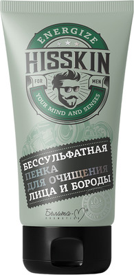 Пенка для умывания Белита-М Hisskin Бессульфатная для лица и бороды (140г)