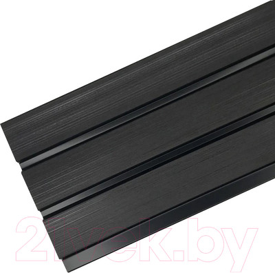 Реечная панель Grace ПВХ 3D RAIL Венге (2700х120х10мм)