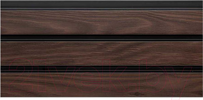 Реечная панель Grace ПВХ 3D RAIL Махагон (2700х120х10мм)