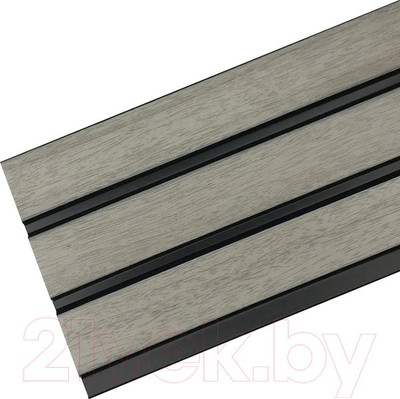 Реечная панель Grace ПВХ 3D RAIL Ясень серый (2700х120х10мм)