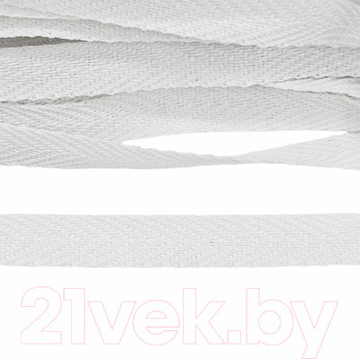 Тесьма для шитья Sentex Киперная 10мм 1.63 г/м (100м, отбеленная)