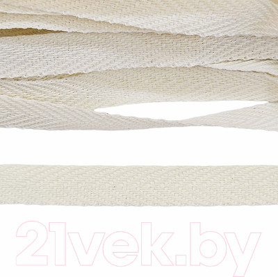 Тесьма для шитья Sentex Киперная 10мм 1.72 г/м (100м, суровый)