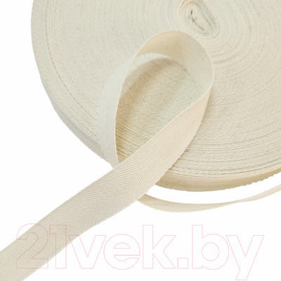 Тесьма для шитья Sentex Киперная 20мм 4 г/м (50м, суровая)