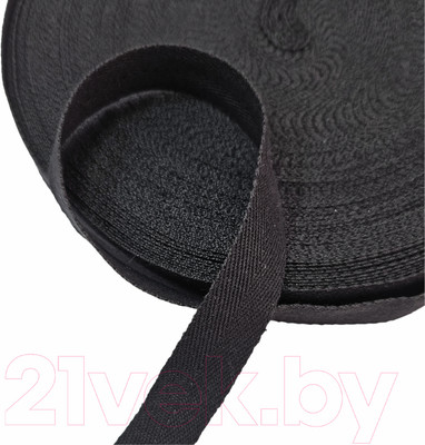 Тесьма для шитья Sentex Киперная 20мм 4.03 г/м (50м, черный)