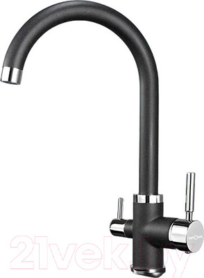 Смеситель Krona Brunnen H270 1 / КА-00006917 (черный)