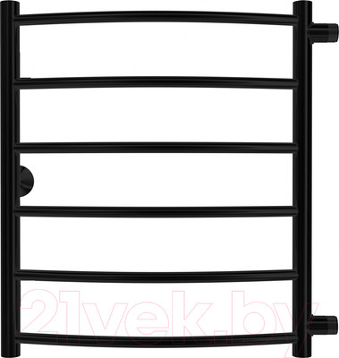 Полотенцесушитель водяной GRANULA Классик 50x60 (боковое подключение, черный матовый)