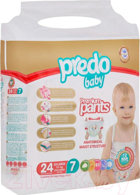 Подгузники-трусики детские Predo Baby Pants №7 17+ кг (24шт)
