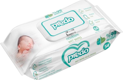 Влажные салфетки детские Predo Family (54шт)
