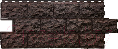 Фасадная панель Fineber Доломит (темно-коричневый)