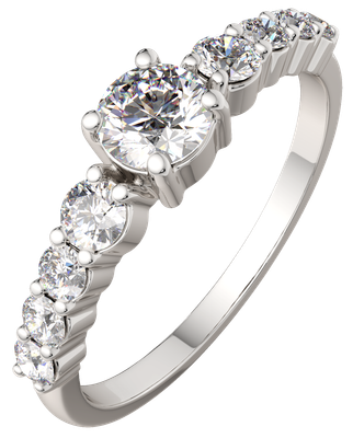 Кольцо из серебра ZORKA 02101022.ZZ (р.17.5, с фианитами)