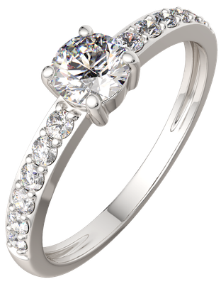 Кольцо из серебра ZORKA 02101024.ZZ (р.17.5, с фианитами)