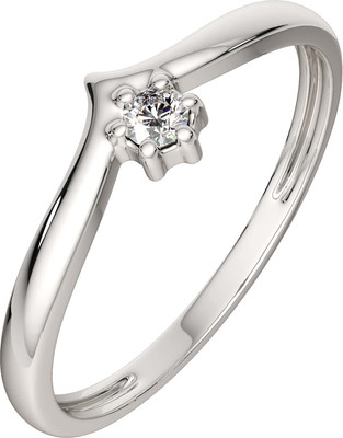 Кольцо из серебра ZORKA 02101026 (р.14, с фианитом)