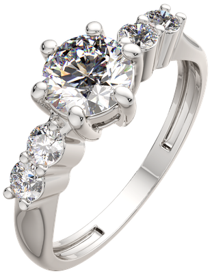 Кольцо из серебра ZORKA 02101041.ZZ (р.17, с фианитами)