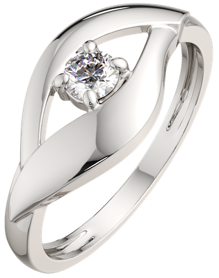 Кольцо из серебра ZORKA 02101181.ZZ (р.17.5, с фианитами)