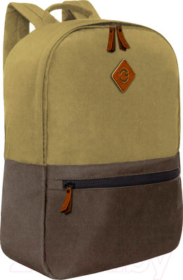 Рюкзак Grizzly RQL-414-1 (бежевый/коричневый)