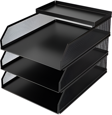 Лоток для бумаг Deli PB260 (черный)