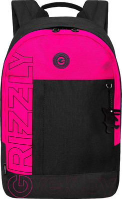 Рюкзак Grizzly RXL-427-2 (черный/розовый)