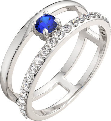 Кольцо из серебра ZORKA 0210187 (р.17, с наношпинелью и фианитами)