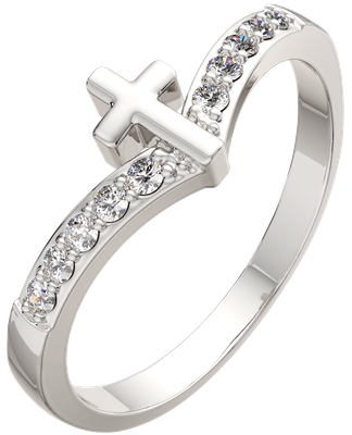 Кольцо из серебра ZORKA 0210540.ZZ (р.17, с фианитами)