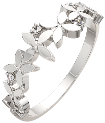 Кольцо из серебра ZORKA 0210579.ZZ (р.17, с фианитами)