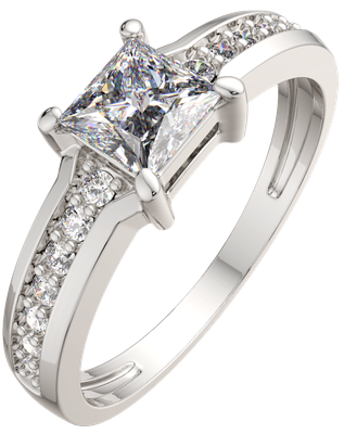 Кольцо из серебра ZORKA 0210603.ZZ (р.17, с фианитами)