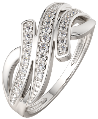 Кольцо из серебра ZORKA 0210646.ZZ (р.17.5, с фианитами)