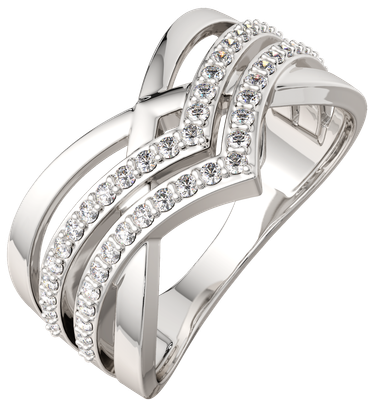 Кольцо из серебра ZORKA 0210654.ZZ (р.17, с фианитами)