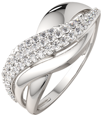 Кольцо из серебра ZORKA 0210662.ZZ (р.18, с фианитами)