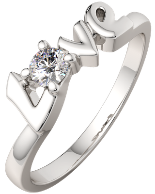 Кольцо из серебра ZORKA 0210683.ZZ (р.17, с фианитом)