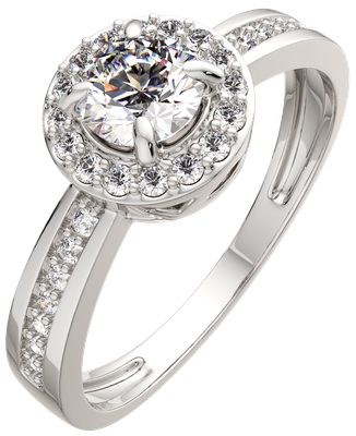 Кольцо из серебра ZORKA 0210684.ZZ (р.17, с фианитами)