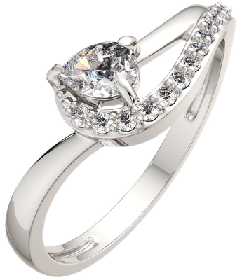 Кольцо из серебра ZORKA 0210421.ZZ (р.17, с фианитами)