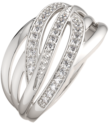 Кольцо из серебра ZORKA 0210427.ZZ (р.18, с фианитами)