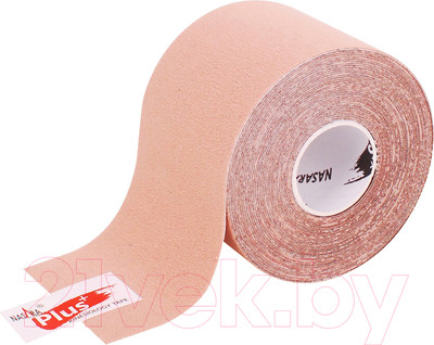 Кинезио тейп Nasara Kinesiology Tape Plus / NR81475 (бежевый)