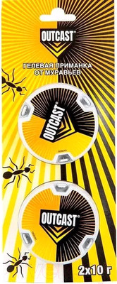 Ловушка для насекомых Outcast Приманка от муравьев (2x10г)