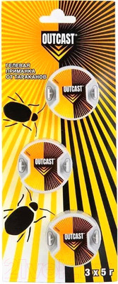 Ловушка для насекомых Outcast Приманка от тараканов (3x5г)
