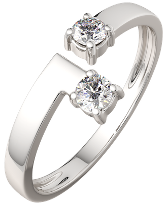 Кольцо из серебра ZORKA 0210445.ZZ (р.17, с фианитами)