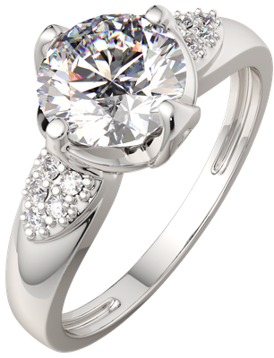 Кольцо из серебра ZORKA 0210735.ZZ (р.18, с фианитами)