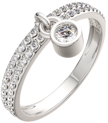 Кольцо из серебра ZORKA 0210764 (р.17.5, с фианитами)