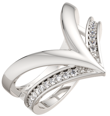 Кольцо из серебра ZORKA 0210795.ZZ (р.17.5, с фианитами)