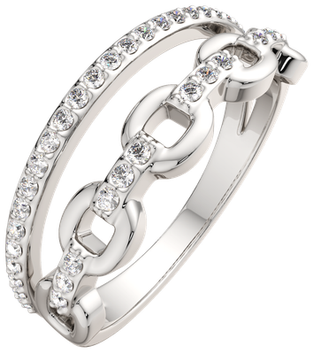 Кольцо из серебра ZORKA 0210796.ZZ (р.17, с фианитами)